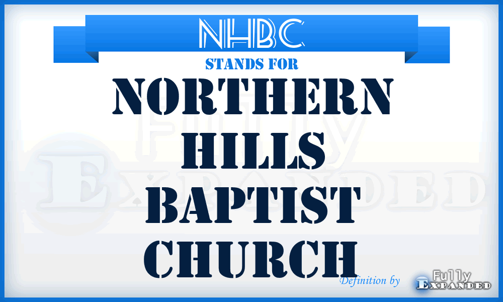 NHBC - Northern Hills Baptist Church
