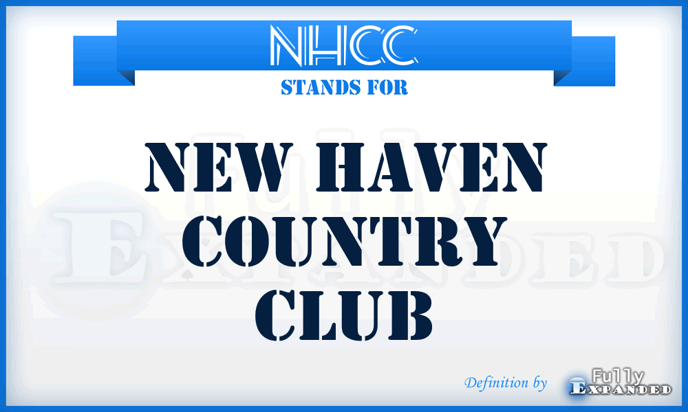 NHCC - New Haven Country Club