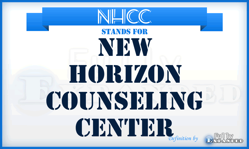 NHCC - New Horizon Counseling Center