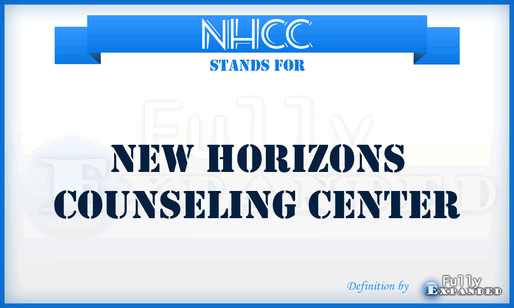 NHCC - New Horizons Counseling Center