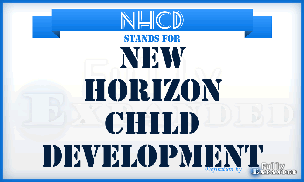 NHCD - New Horizon Child Development