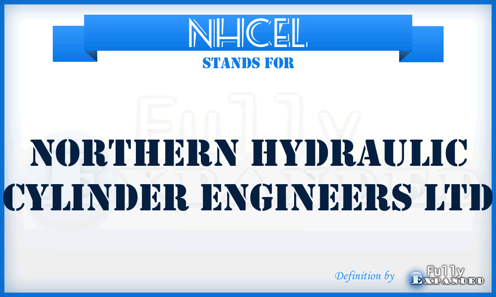 NHCEL - Northern Hydraulic Cylinder Engineers Ltd
