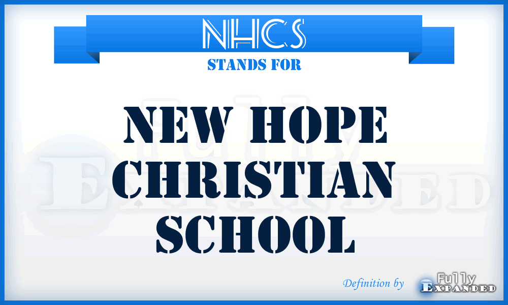 NHCS - New Hope Christian School