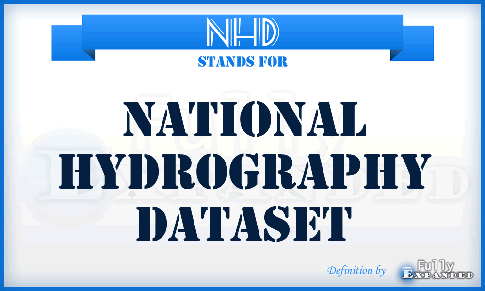 NHD - National Hydrography Dataset