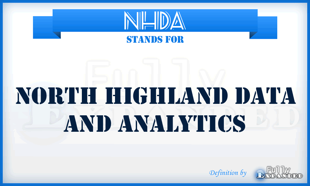 NHDA - North Highland Data and Analytics