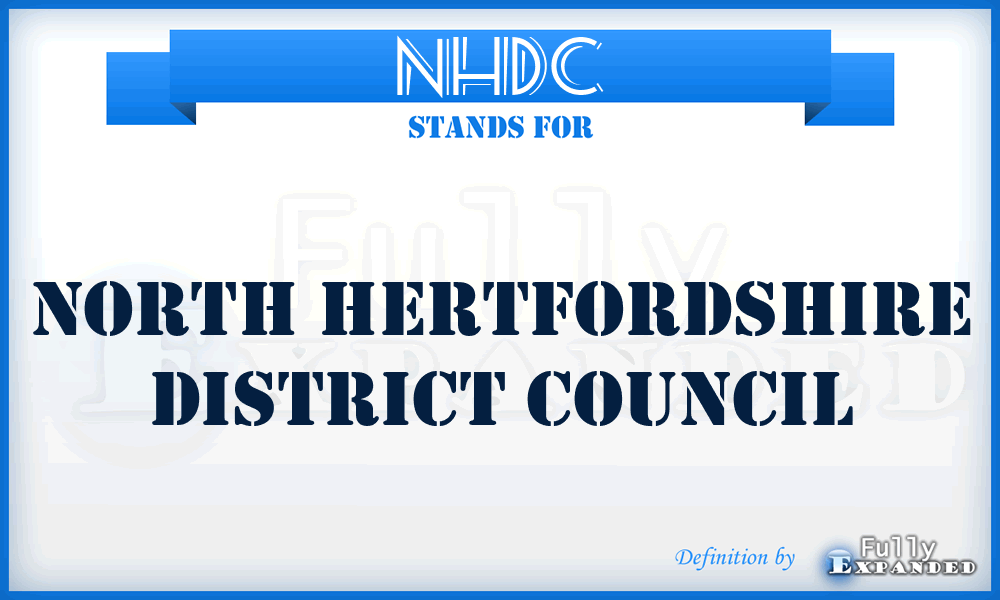 NHDC - North Hertfordshire District Council