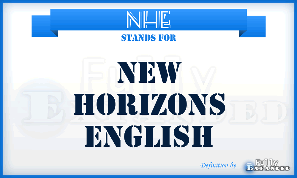 NHE - New Horizons English