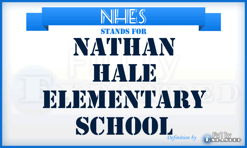 NHES - Nathan Hale Elementary School