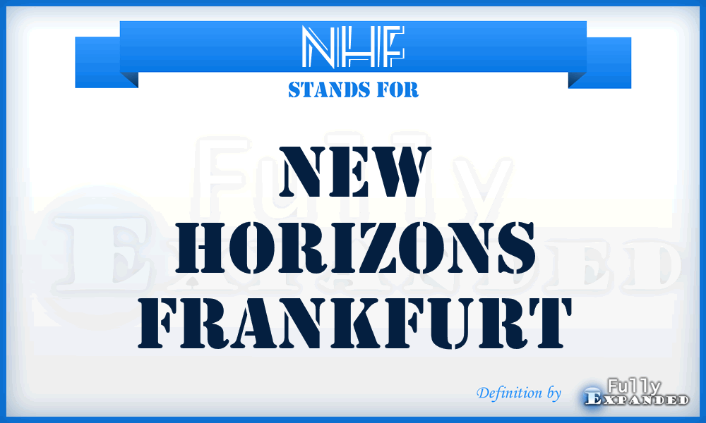 NHF - New Horizons Frankfurt