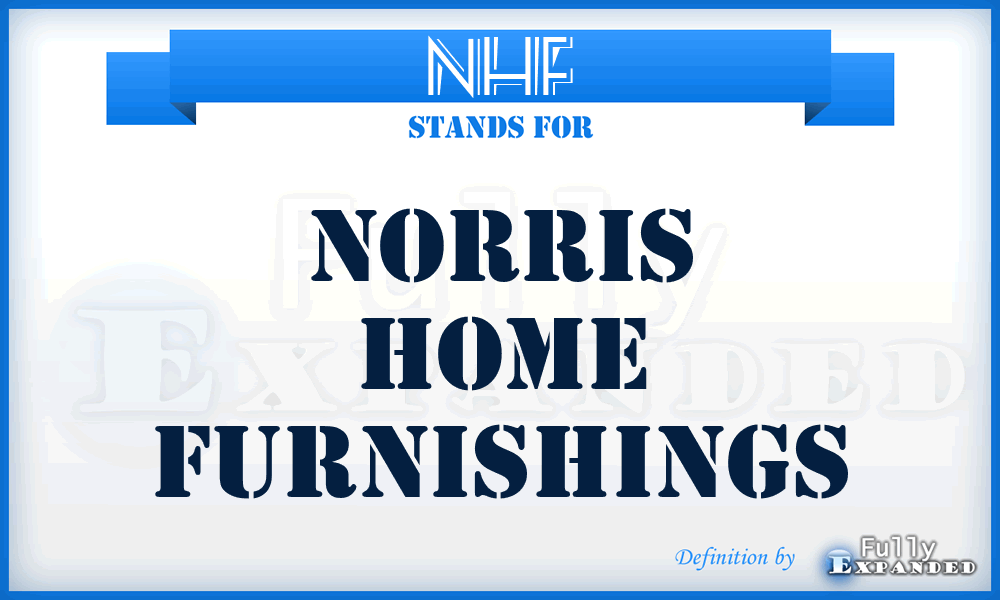 NHF - Norris Home Furnishings