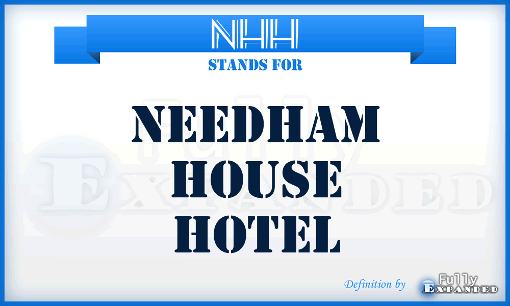 NHH - Needham House Hotel
