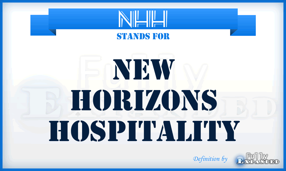 NHH - New Horizons Hospitality