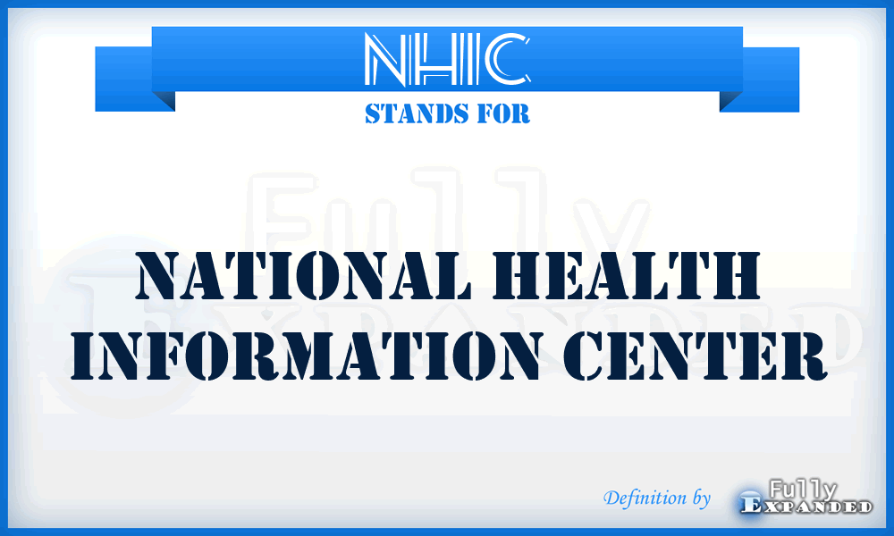 NHIC - National Health Information Center