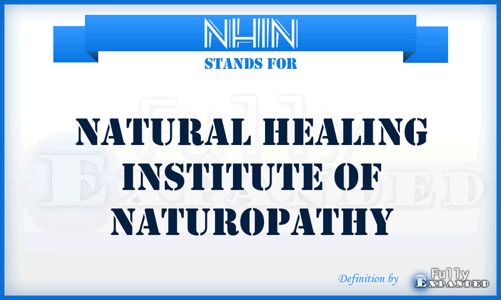 NHIN - Natural Healing Institute of Naturopathy