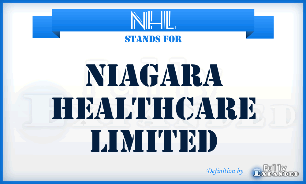 NHL - Niagara Healthcare Limited