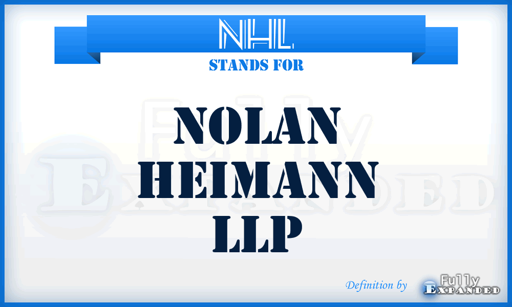 NHL - Nolan Heimann LLP