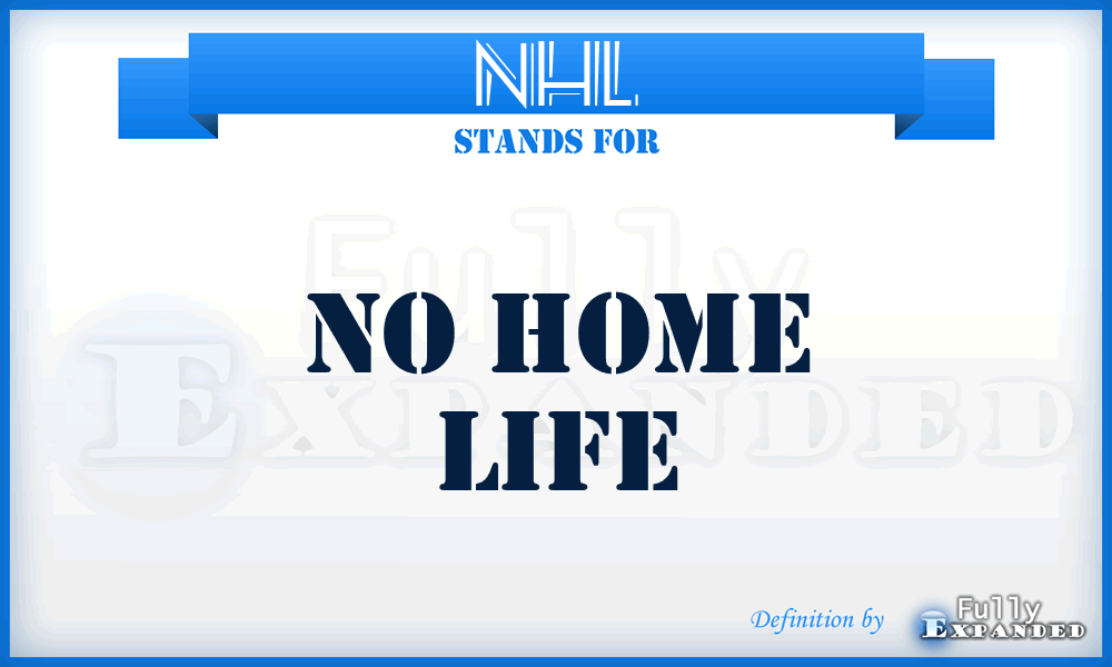 NHL - No Home Life