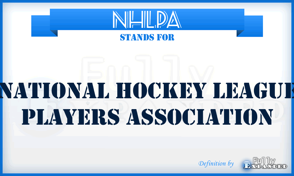 NHLPA - National Hockey League Players Association