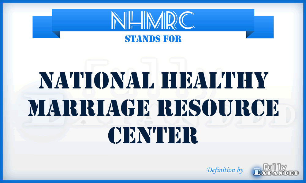 NHMRC - National Healthy Marriage Resource Center