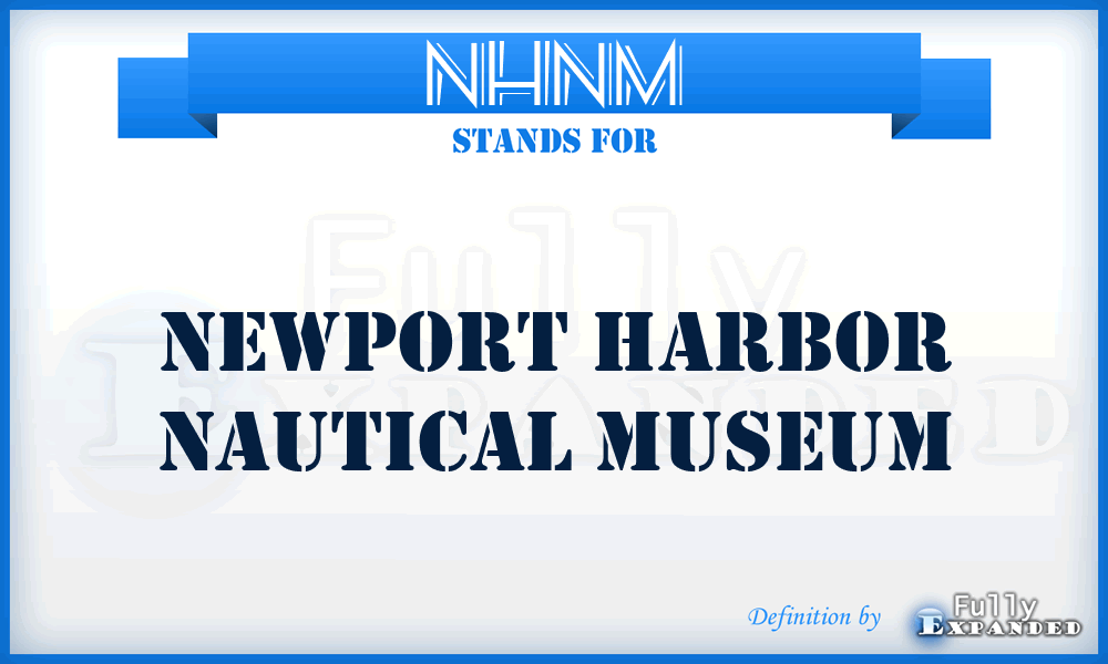 NHNM - Newport Harbor Nautical Museum