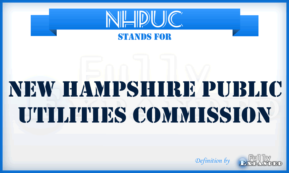 NHPUC - New Hampshire Public Utilities Commission