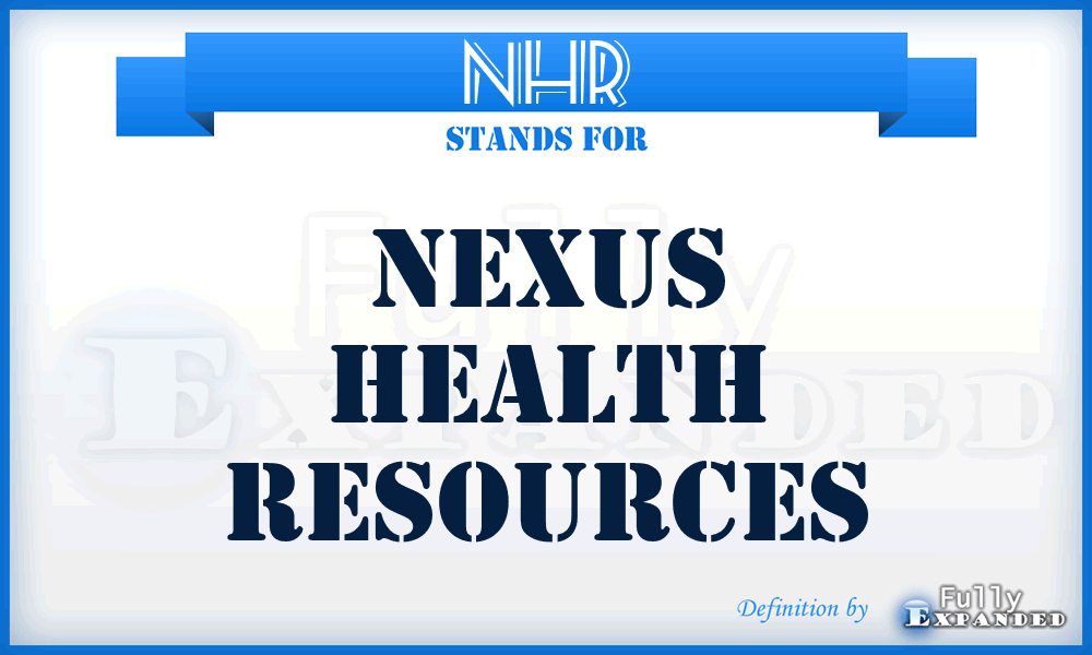 NHR - Nexus Health Resources