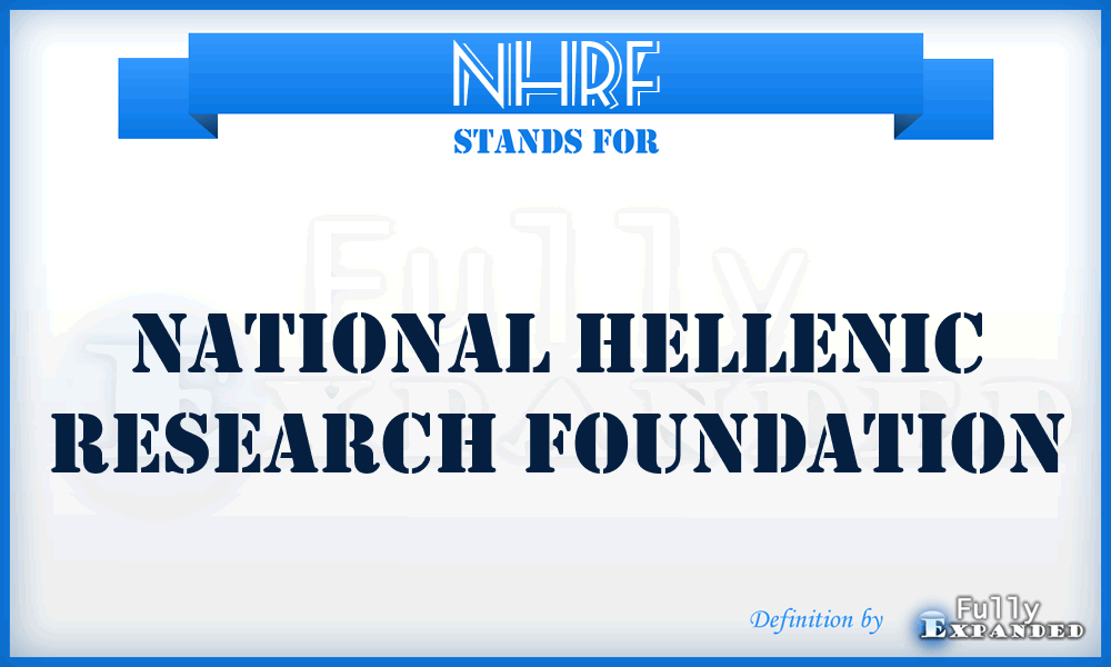 NHRF - National Hellenic Research Foundation