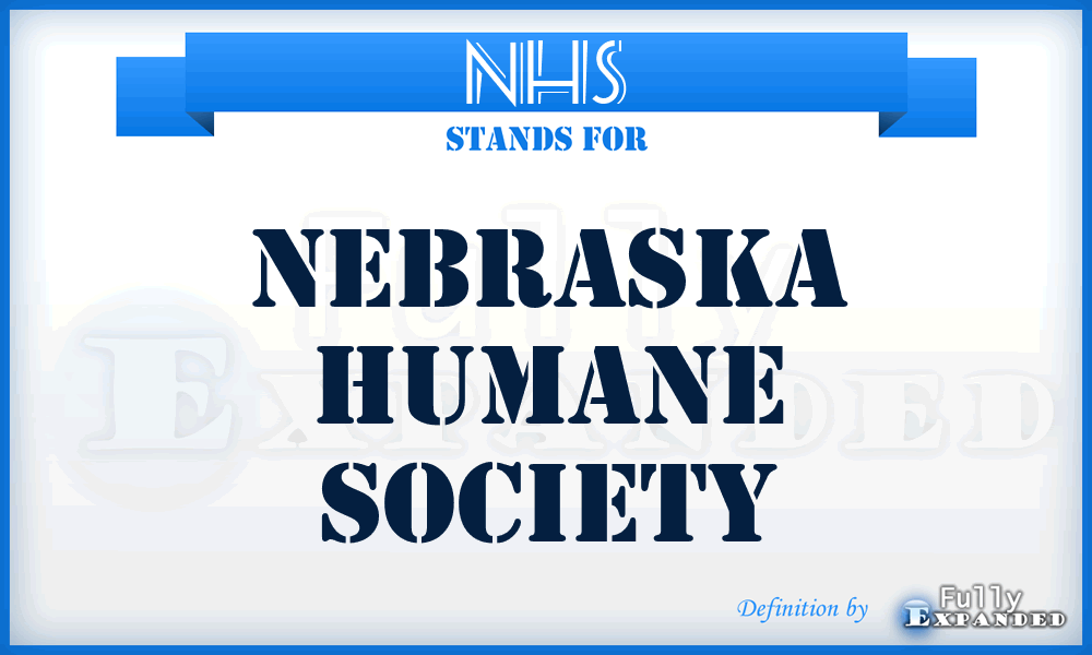 NHS - Nebraska Humane Society