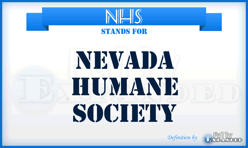 NHS - Nevada Humane Society