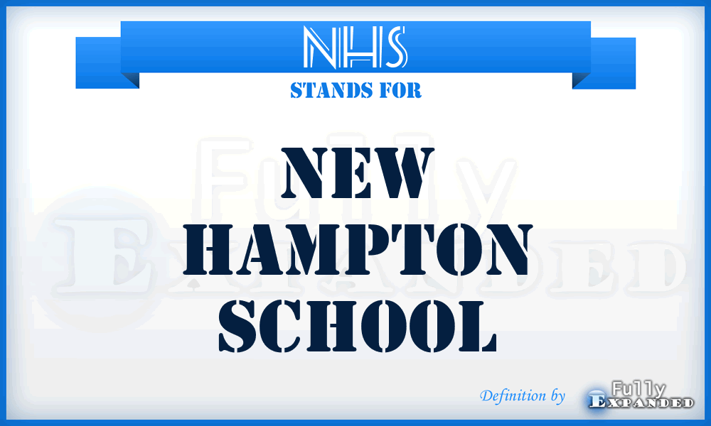 NHS - New Hampton School