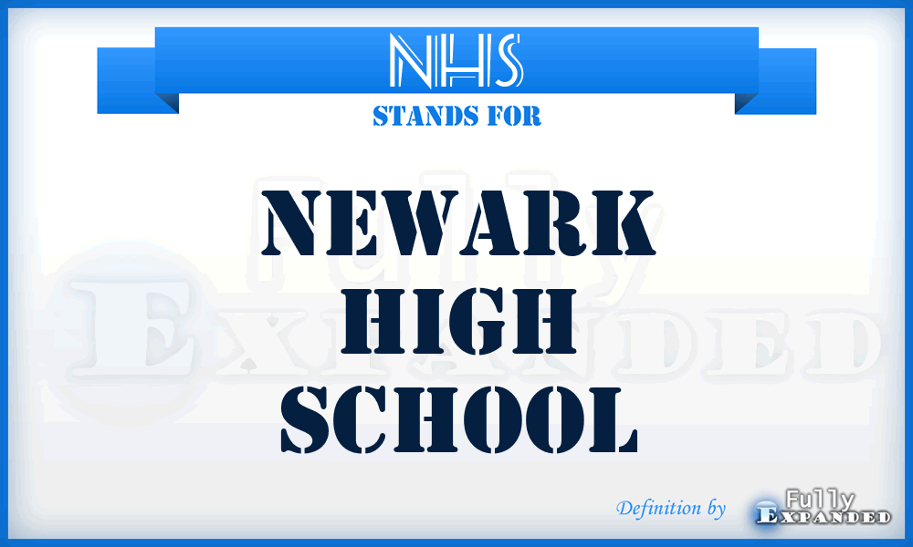 NHS - Newark High School