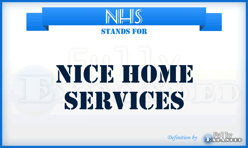 NHS - Nice Home Services
