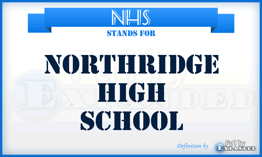 NHS - Northridge High School