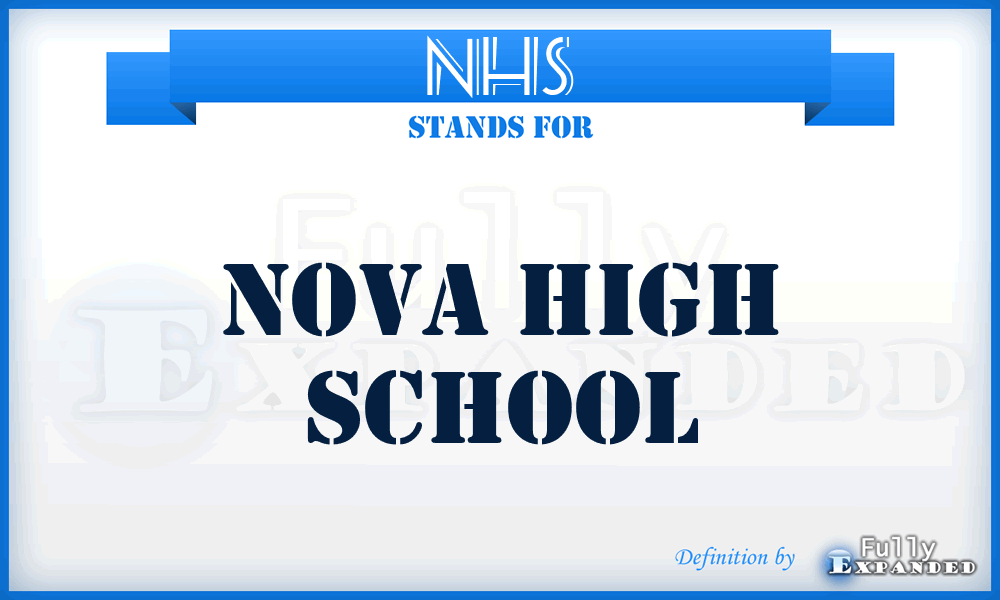 NHS - Nova High School