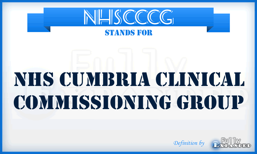 NHSCCCG - NHS Cumbria Clinical Commissioning Group