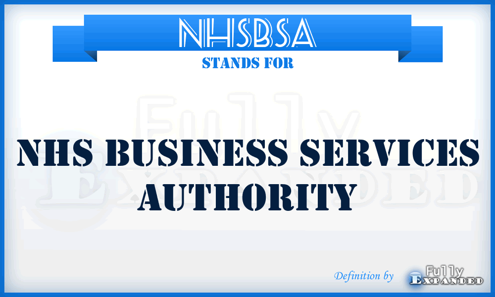 NHSBSA - NHS Business Services Authority