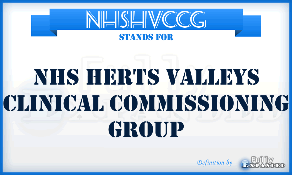 NHSHVCCG - NHS Herts Valleys Clinical Commissioning Group