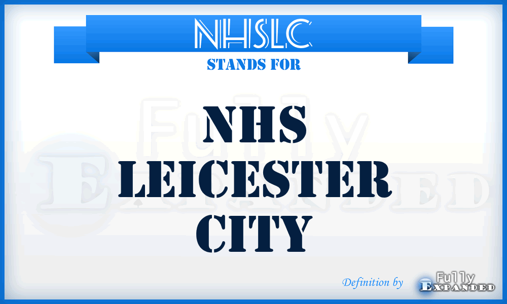 NHSLC - NHS Leicester City