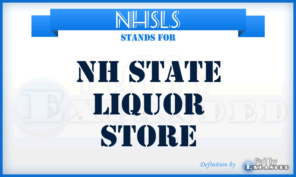 NHSLS - NH State Liquor Store