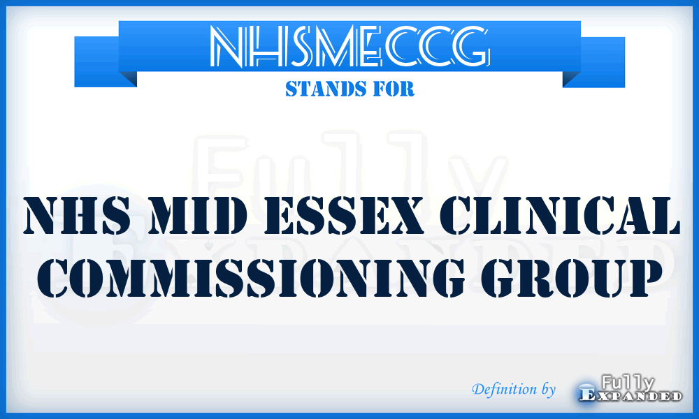 NHSMECCG - NHS Mid Essex Clinical Commissioning Group