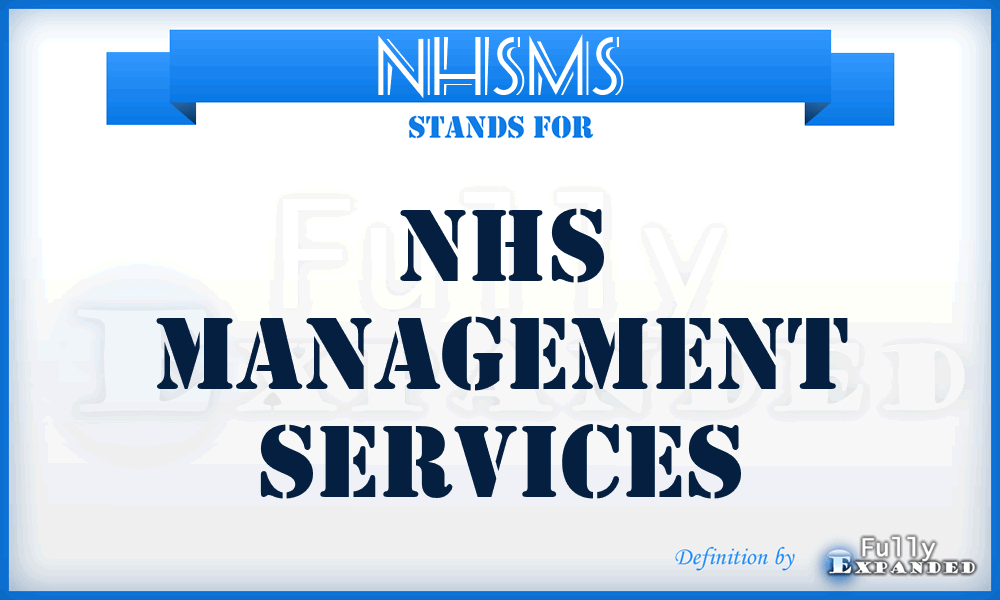 NHSMS - NHS Management Services