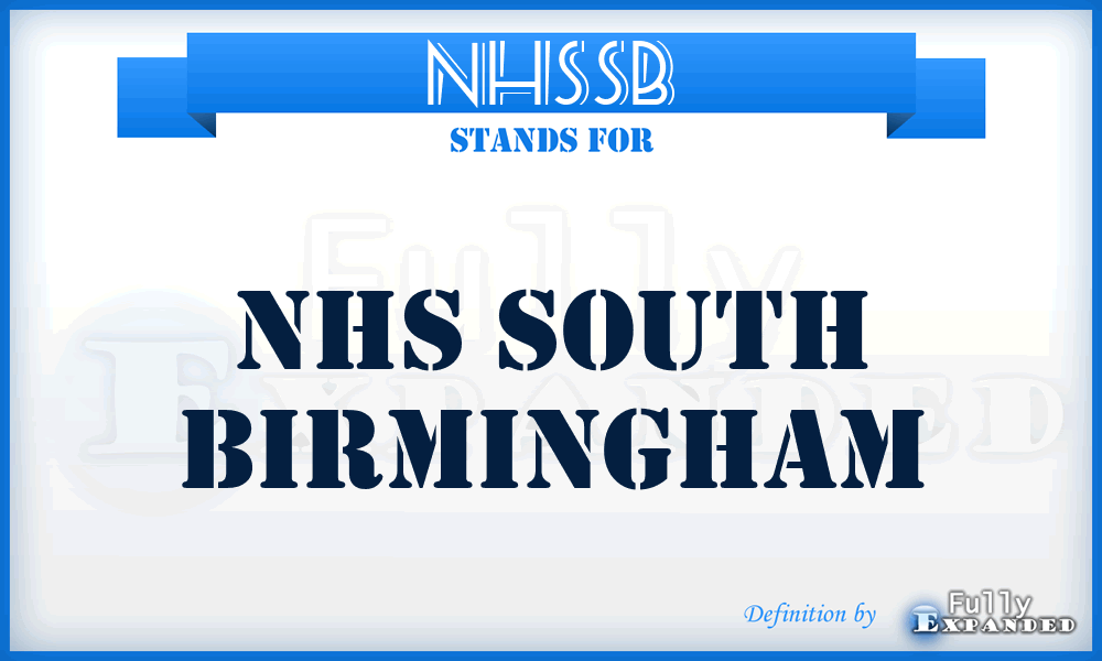 NHSSB - NHS South Birmingham