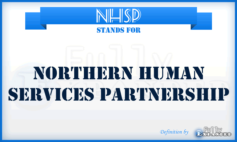 NHSP - Northern Human Services Partnership