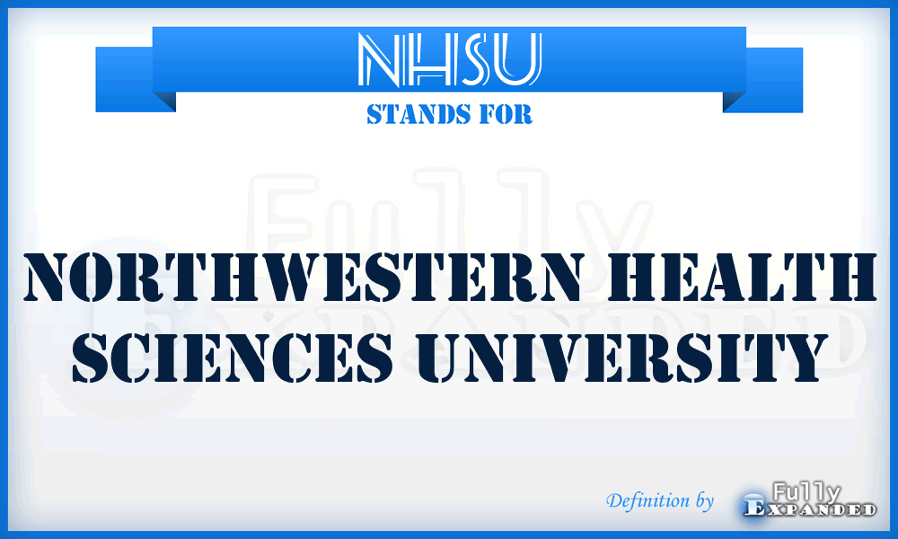 NHSU - Northwestern Health Sciences University