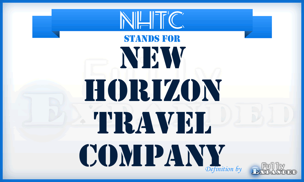 NHTC - New Horizon Travel Company