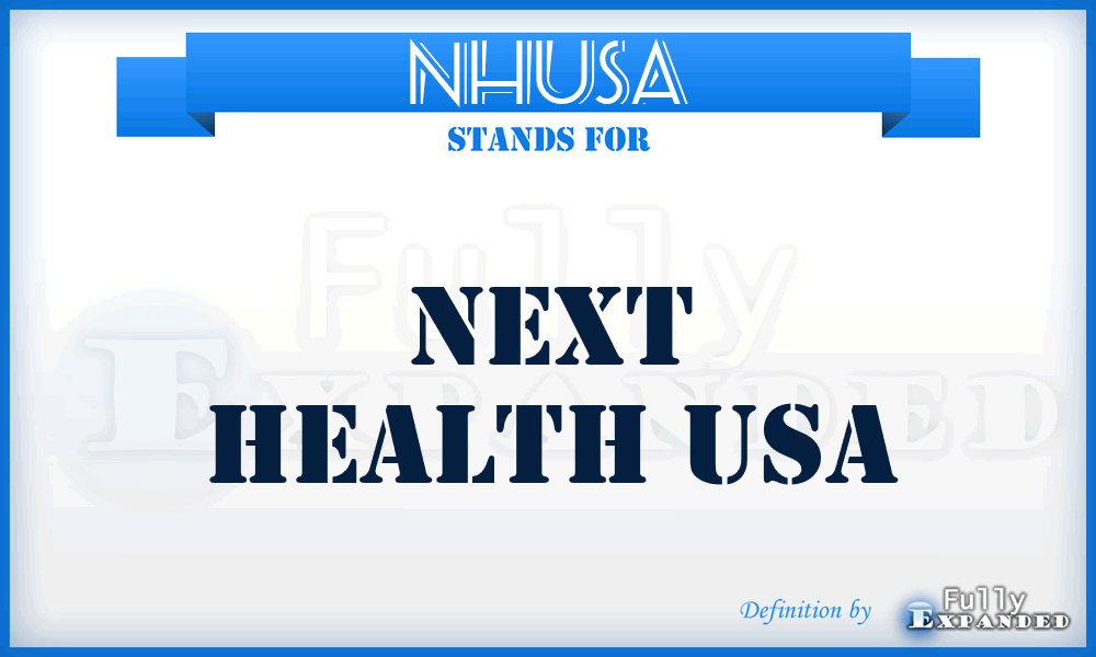 NHUSA - Next Health USA