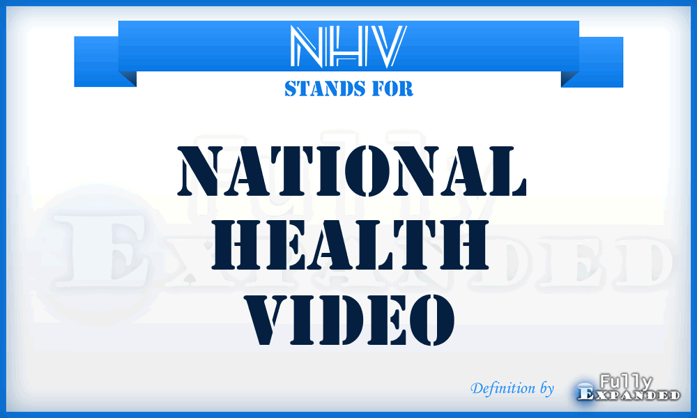 NHV - National Health Video