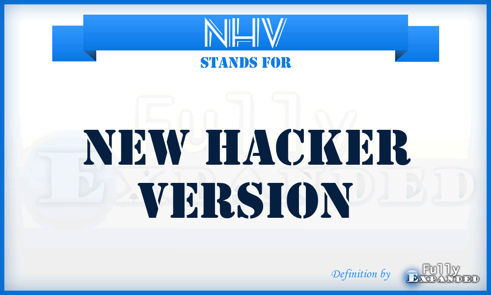 NHV - New Hacker Version