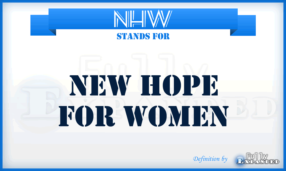 NHW - New Hope for Women