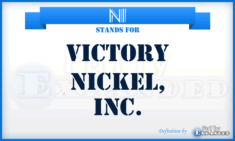 NI - Victory Nickel, Inc.